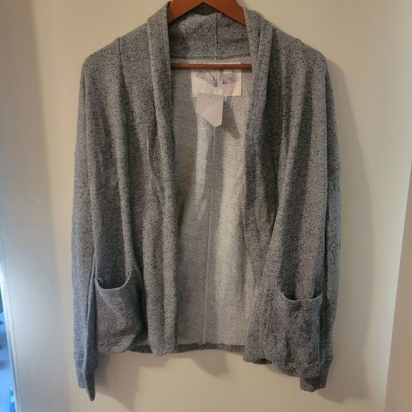 NEW Urban Outfitters•Kimchi Blue Open Waterfall Cotton Cardigan Sweater - Picture 7 of 10